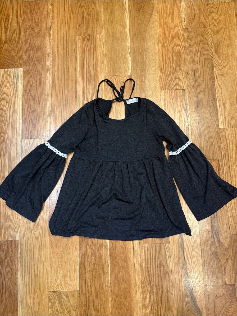 Altar’d State Bell Sleeve Peplum Top, Size Small